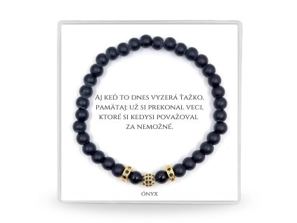 pánsky korálkový náramok z kameňov s venovaním darček pre muža
