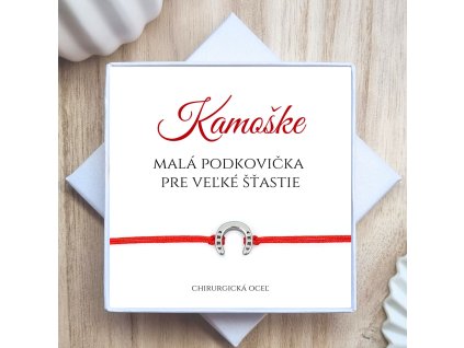 ochranný náramok pre šťastie s podkovičkou darček pre kamarátku