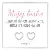 darček z lásky náušnice srdiečka v darčekovej krabičke