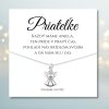 strieborná retiazka anjel pre priatelku