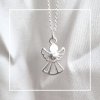 strieborná retiazka ag925 náhrdelník anjel