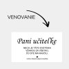 venovanie pre učiteľku