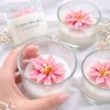 Ručne vyrábané aromatické sviečky s kvetmi