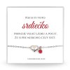 náramok z lásky ocelove srdiečko s venovaním