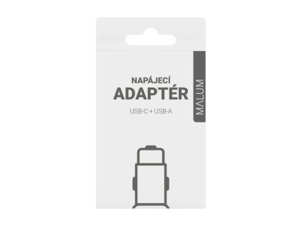 MALUM napájecí adaptér do auta 12V USB C:USB A