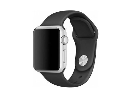 COTEetCI Silikonový řemínek pro Apple Watch Černý 1