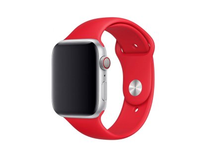 COTEetCI Silikonový řemínek pro Apple Watch Červený 1