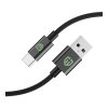 MONK opletený nylonový kabel USB A na USB C 1m 27 W Black 3