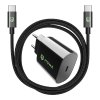 MONK rychlonabíjecí set 25W adaptér s kabelem USB C na USB C 1 m 60W Black 2