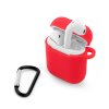 PROTECTION silikonový obal pro AirPods 1 a 2 Červený