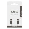 MALUM PREMIUM nabíjecí opletený kabel USB C > USB C 1m Bílý(1)