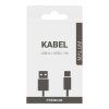 MALUM PREMIUM nabíjecí opletený kabel USB A > USB C 1m Bílý(1)