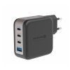 SWISSTEN Síťový adaptér GaN 3x USB C 100W PD + 1x USB A 18W(1)