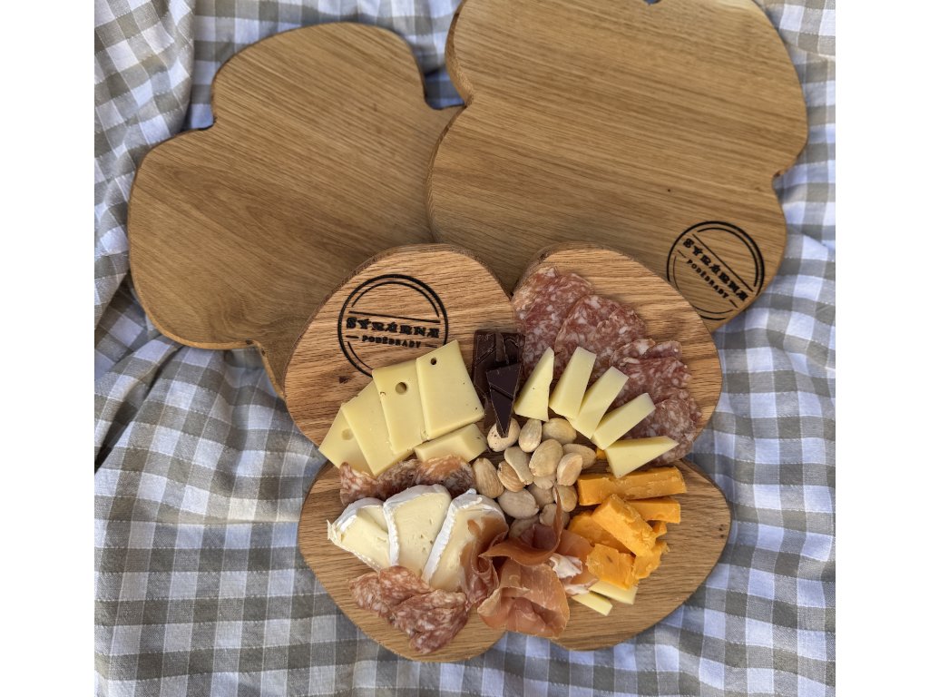 Obložené sýrové prkénko ČTYŘLÍSTEK (včetně prkénka)