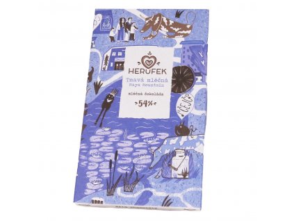 Čokoláda tmavá mléčná Belize 54% Herufek