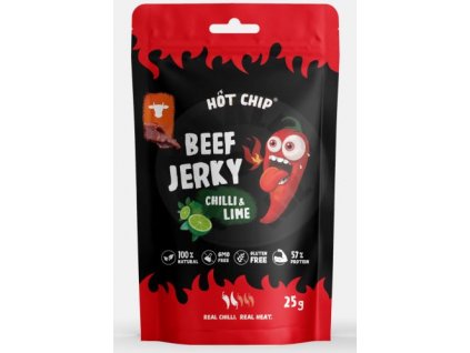 hot chip jerky chilli and lime 25g