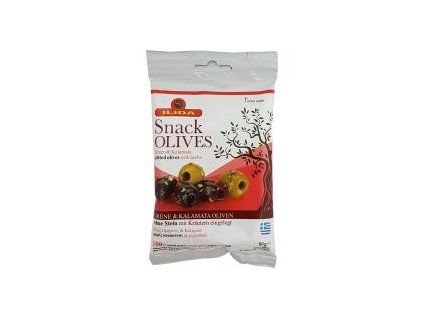 Mix zelených a černých oliv bez pecky 80 g