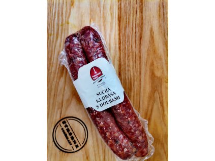 Sušená klobása s houbami cca 200 g