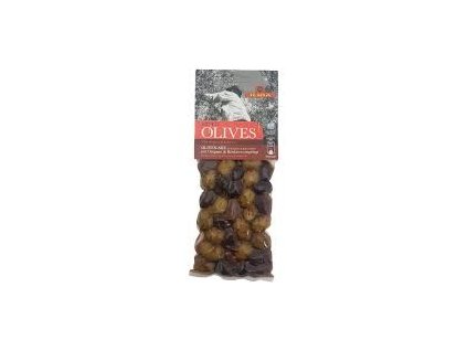 Olivy mix Kalamata s oregánem a bukovem 150 g