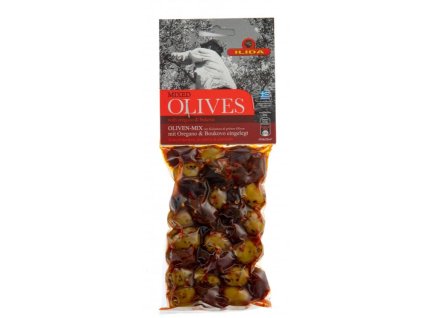 Olivy mix Kalamata s oregánem a bukovem 150 g