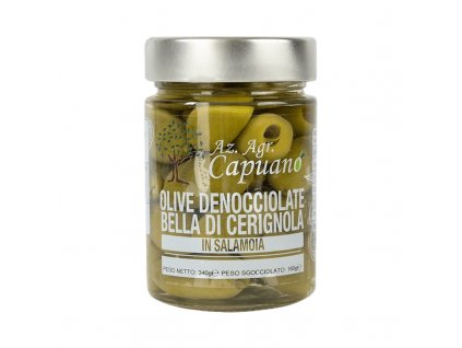 olivy bella di cerignola bez pecky ve sklenici 340g