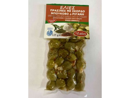 Olivy zelené plněné česnekem s oreganem a chilli 125 g