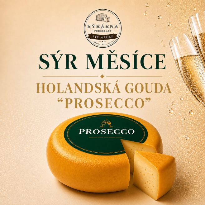 🧀🥂 SÝR MĚSÍCE ČERVENEC – GOUDA S PROSECCEM Léto si zaslouží něco opravdu výjimečného. A právě proto jsme jako červencový...