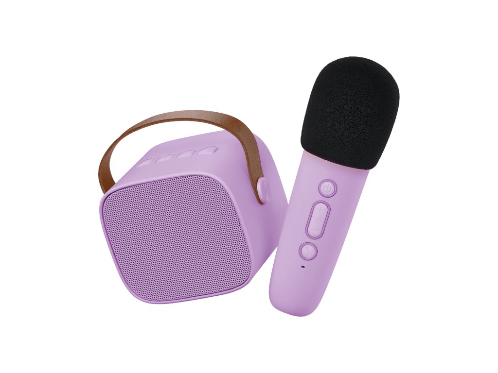 lalar speakblmich purple bluetooth karaoke set mikrofon a reproduktor fialovy