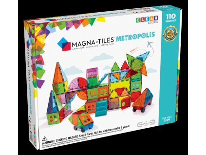 MagnaTiles Metropolis 110pc Carton Updated Waterfall Angle