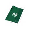 obal na zosit a5 pvc 306x217 mm transparentny zeleny