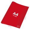 obal na zosit a4 pvc 432x304 mm transparentny cerveny