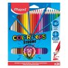 pastelky trojhranne maped color peps strong sada 24 ks