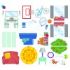 Magna Tiles HOUSE Stickers Sheet.DPI 300