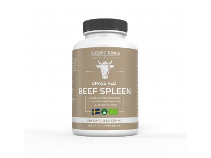 Nordic Kings - Freeze Dried Organic Beef Spleen, 100% Grass Fed Quality (180 capsules)