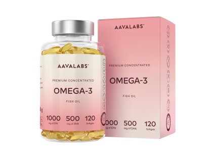 AAVALABS Prémiový Omega-3 Rybí olej