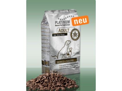 PLATINUM Natural Adult Iberico + Greens 1,5kg