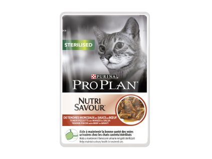pro plan cat sterilised hovezi kapsicka 85g