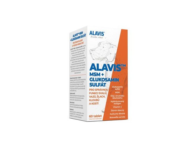 Alavis MSM+Glukosamin sulfát pro psy 60tbl