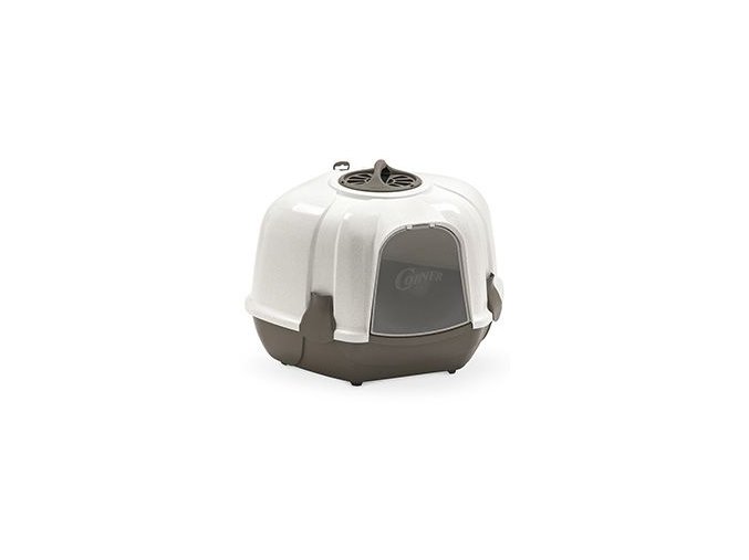 WC kočka Mega Corner 52 x 59,5 x 44,5 cm modro -bílá