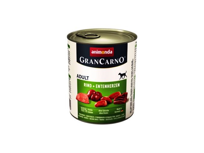 Animonda GRANCARNO konz. ADULT hovězí/kach.srdce 800g