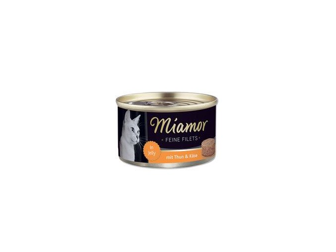 Miamor Cat Filet konzerva tuňák+sýr v želé 100g