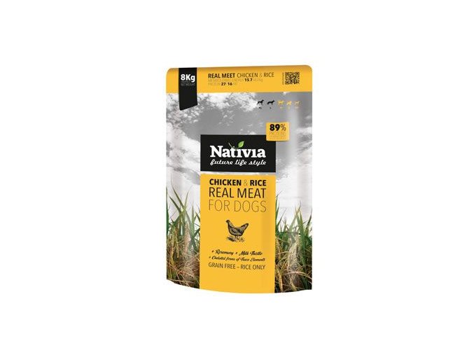 Nativia Real Meat Chicken&Rice 8kg