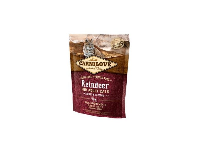 Carnilove Cat Reindeer for Adult Energy & Outdoor 400g