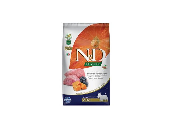 N&D Pumpkin DOG Adult Mini Lamb & Blueberry 2,5kg