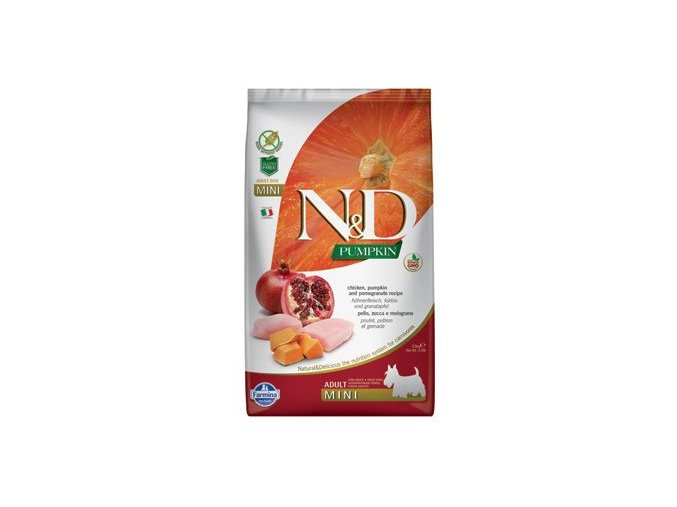 N&D Pumpkin DOG Adult Mini Chicken&Pomegranate 7kg