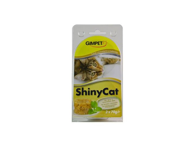 Gimpet kočka konz. ShinyCat tuňak/krev/maltóza 2x70g