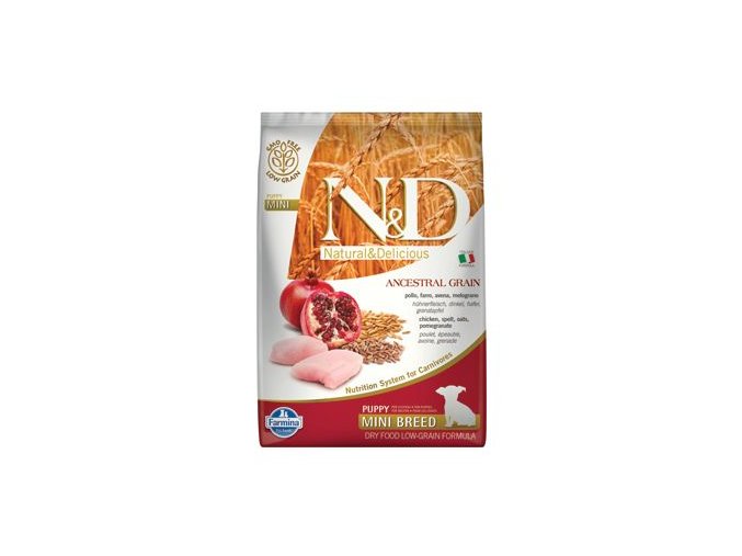 N&D LG DOG Puppy Mini Chicken & Pomegr 7kg