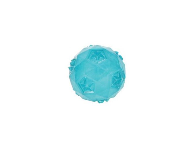 Hračka pes míček TPR POP BALL 6cm tyrkysová Zolux