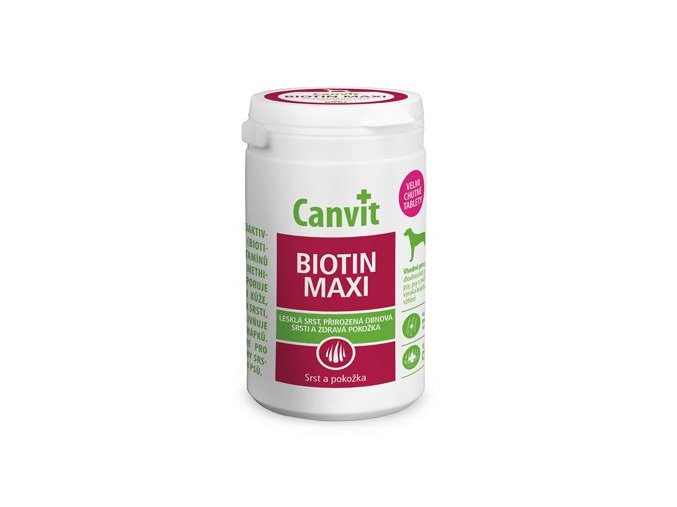 Canvit Biotin Maxi pro psy ochucený 230g