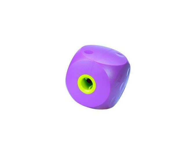 Hračka pes BUSTER Mini cube fialová 9cm, S